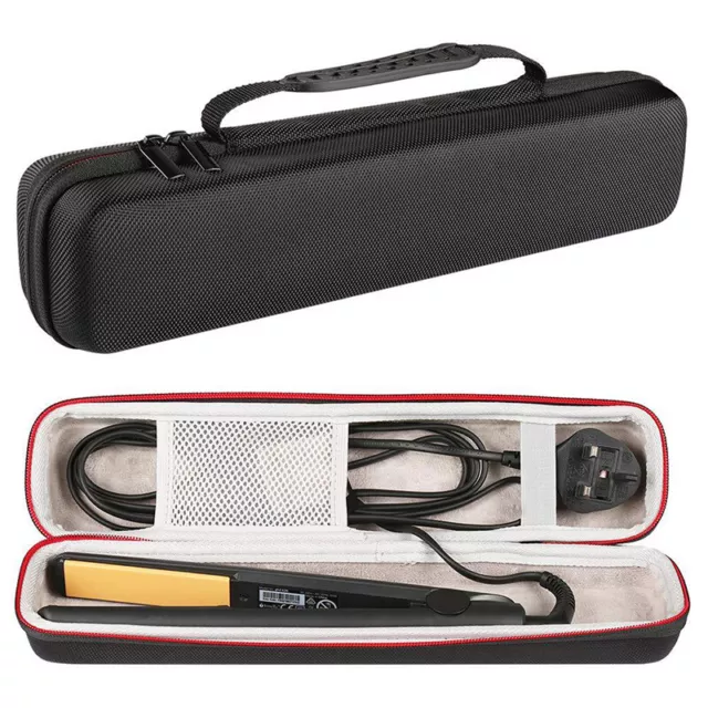 Black Travel Hair Straightener Case Curling Iron Case Protective Bag Organi_ni