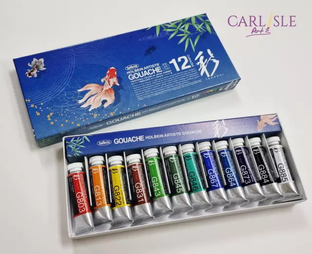 Holbein Artist' Gouache Traditional Colours of Japan Irodori Summer Set of 12