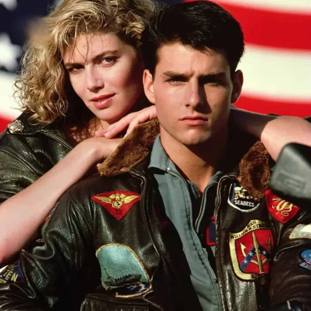 TOM CRUISE TOP Gun Maverick Flight Bomber Giacca Nylon Jet Pilot Giacca - Foto 4