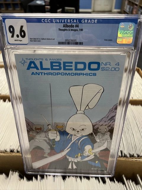 Albedo #4 CGC 9.6 (Thoughts and Images 1985) 3rd Usagi Yojimbo - 2nd Cover Sakai