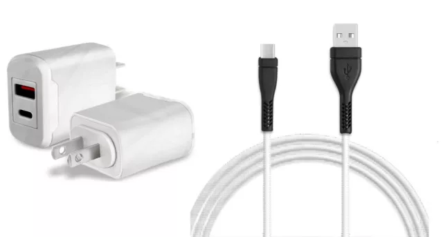 18W Wall AC Charger+USB Cord for Amazon Kindle Fire HD 10 (9th Generation 2019)