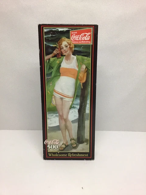 Coca Cola 500 Piece Puzzle Wholesome Refreshment 1999 Minor Box Wear NIB