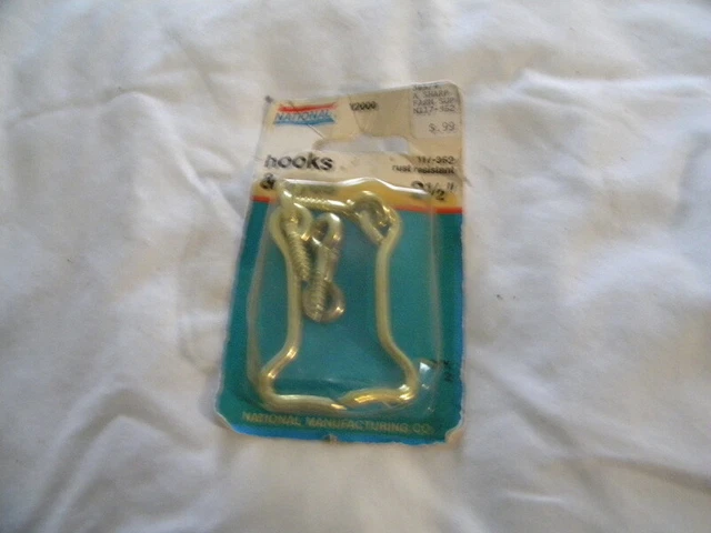 National Hardware -V2000 2 1/2" Hook & Eye 2pk