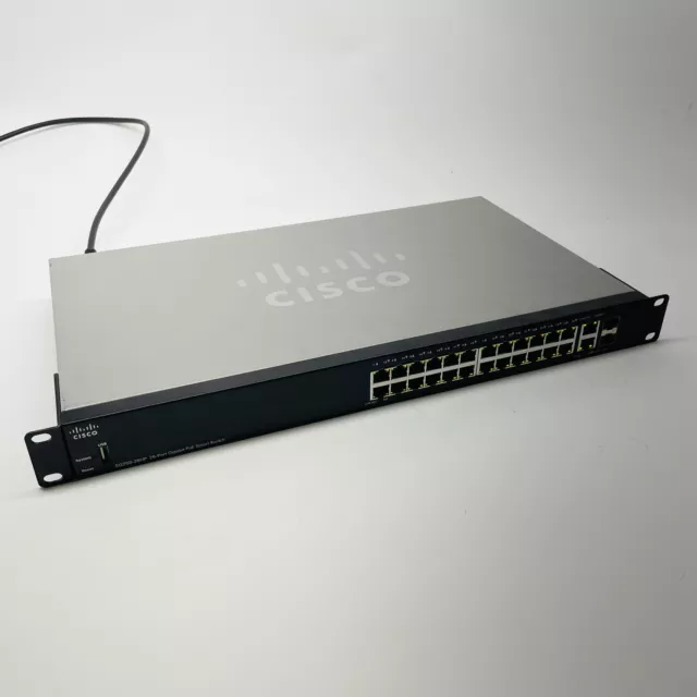 Cisco SG250-26HP 26 Port Gigabit PoE Power Over Ethernet Smart Switch with Ears