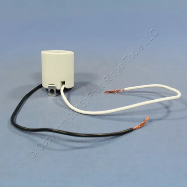 Leviton Porcelain incandescent Lamp Holder 90° Bracket Light Socket 660W 8052-F