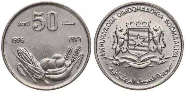 Somalia - Somali 50 Senti Cent 1976 - KM# 26