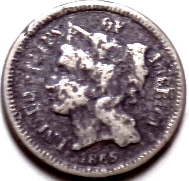 Obsolete 1865 Civil War Nickel Three Cent W/ Nice Details  *I Combine Shipping*