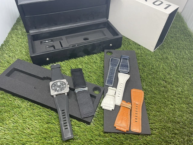 Bell & Ross BR01-94-S-01801 46mm Stainless Automatic Chronograph + 5 OEM Bands Bell & Ross BR01-94-S-01801 46mm Stainless Automatic Chronograph + 5 OEM Bands