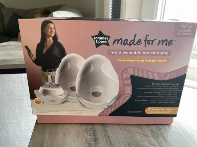 Tommee Tippee Made for Me In-Bra Wearable Breas Pump Hands Free NEW IN OPEN BOX