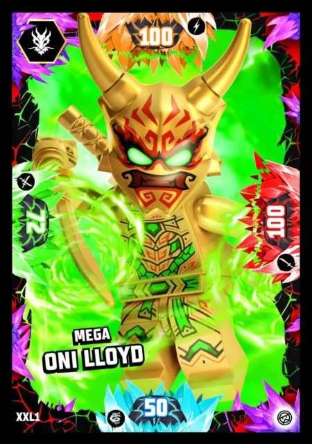 LEGO Ninjago Serie 8 Trading Card Nr. XXL01 - Mega Oni Lloyd - Oversize Karte