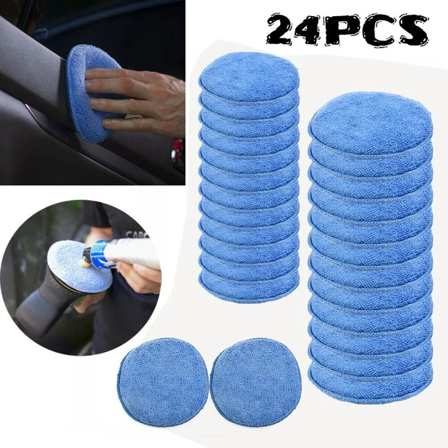 Wachsen Applikationskissen Waschbar 24PCS 5 Zoll Applikator Mikrofaser