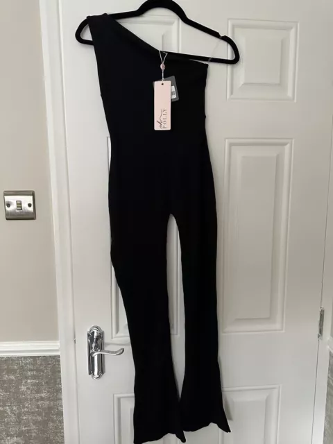Oh Polly KOORI Petite Single Strap Asymmetric Jumpsuit (Size 8)