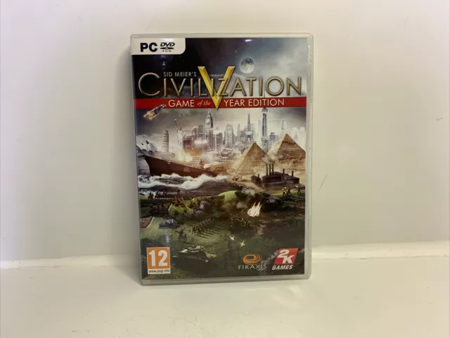 Sid Meier's Civilization V - Game Of The Year (PC DVD Windows) Complete *