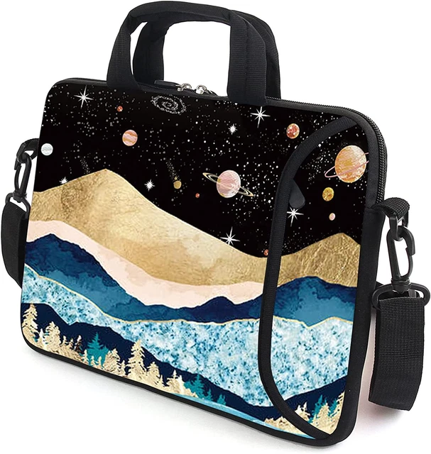 XMBFZ 15.6" Laptop Sleeve Chromebook Case Adjustable Shoulder Strap with Handle