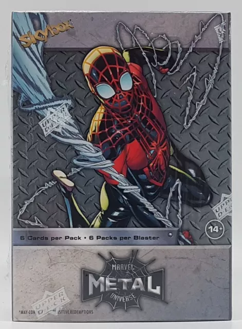 Marvel Spider-Man Metal Universe Trading Cards Blaster Box Upper Deck