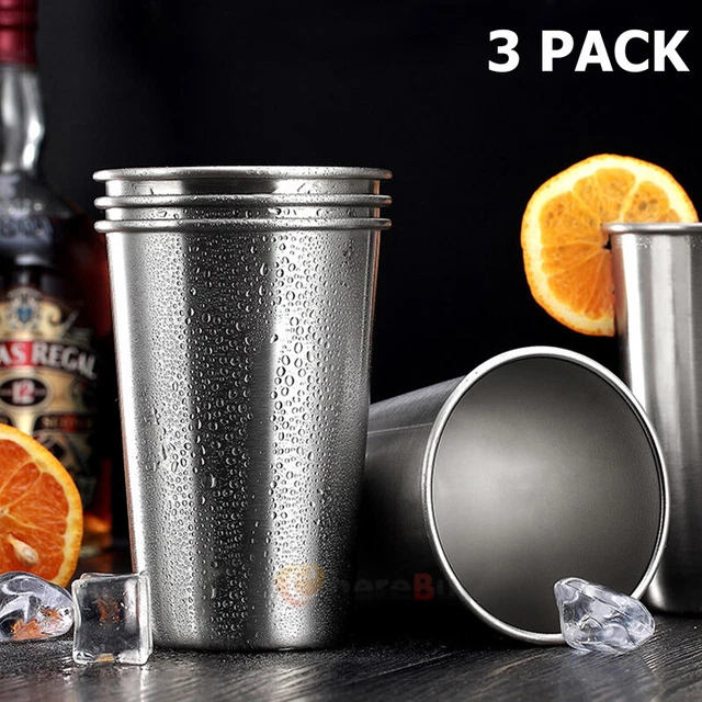 3x 16Oz Travel Mug Stainless Steel Tumbler Double Wall Vacuum Insulated Rambler