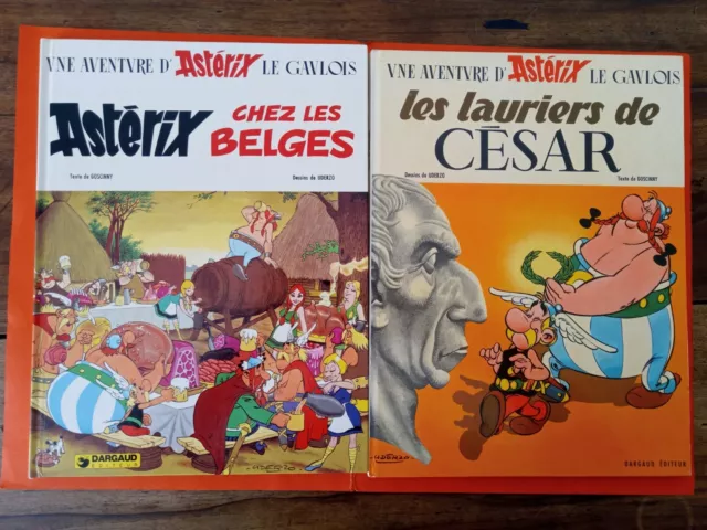 ASTÉRIX - 2 Albums - T24 EO 1979 + T18 - RE 1972 - UDERZO - GOSCINNY - TBE