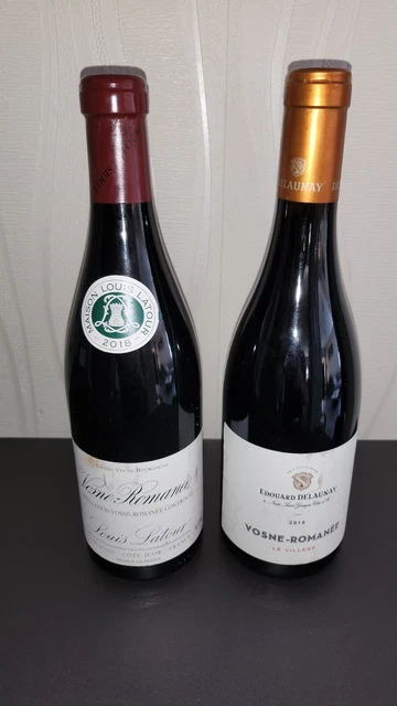 Lot de 2 bouteilles de Vosne Romanée 2018