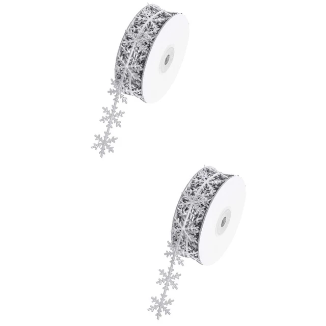 goldenes Spitzenbesatzband 2x Urlaub Geschenk Trim Weihnachten Baum Bänder Weihn