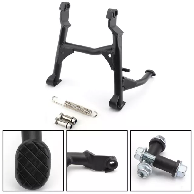 Moto Centerstand Center Kickstand Foot Side Stand For Kawasaki Versys X300 Black