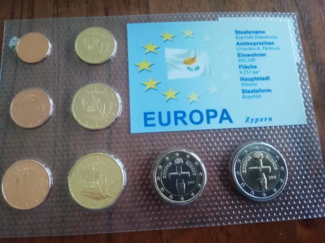 Euro Kursmünzensatz, 4 Stück 2