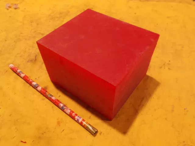 RED TOOLING BOARD pattern mold plastic prototype modeling 3" x 4" x 4 1/2"