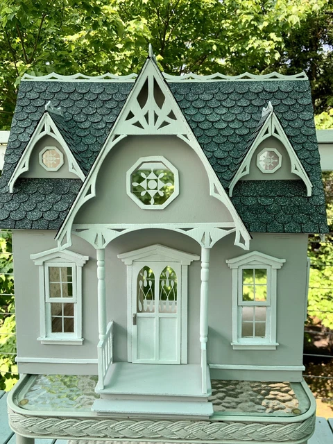 Victorian Cottage Wood Built Finished Assembled Completed Dollhouse 1” scale New