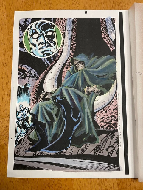 SILVER SURFER ANNUAL 1997 ART original color guide SPLASH LAIR THRONE OF SCRIER