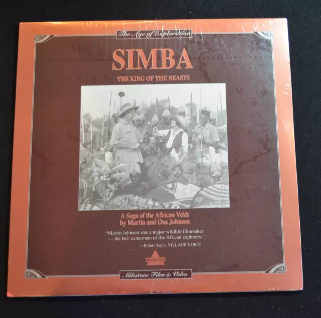 Simba The King Of The Beasts Laserdisc (1928) Laserdisc  NEW