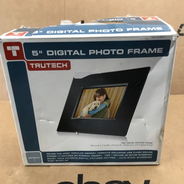 TRUTECH Digital Photo 5 Inch Frame With Box  NEW