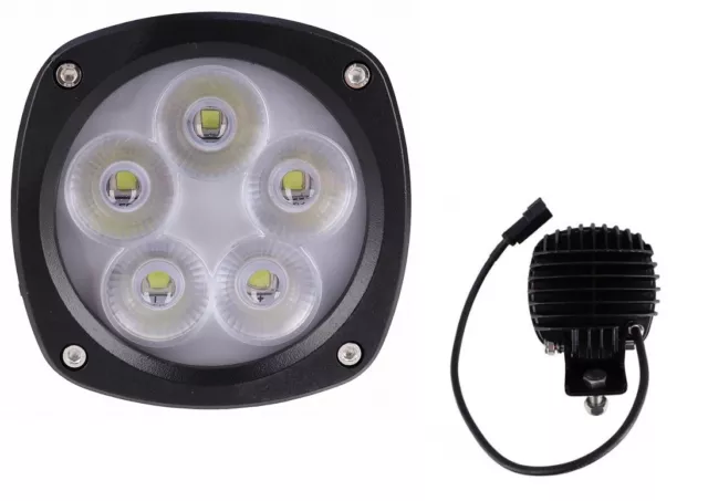 Compact Industrial Flood Beam LED Light for Case Backhoe Crawler Dozer