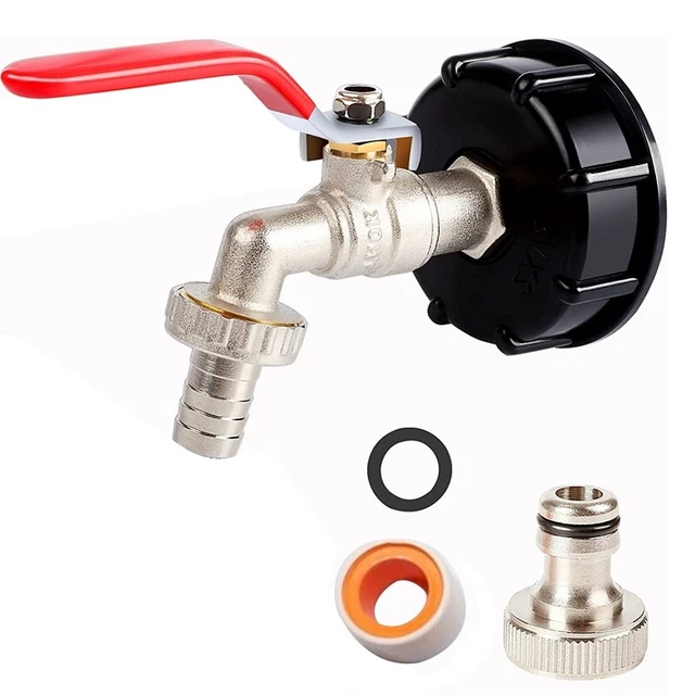 LIKEM Ibc Tank Replacement Adapter Stainless Steel Drain Fitting Coarse Thread