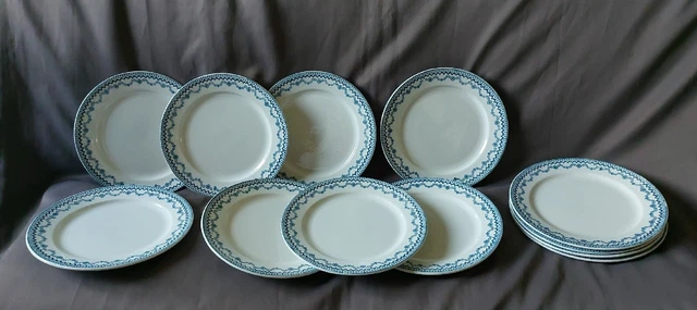 Lot De 12 Assiettes Plates En Porcelaine HENDI - 160 Mm, Pour Lave-vaisselle