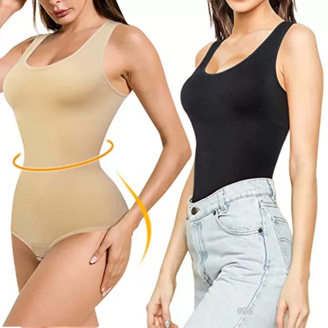 WOMEN'S SEAMLESS FIRM Tummy Control Shapewear Full Body Shaper Slimming  Bodysuit £23.79 - PicClick UK