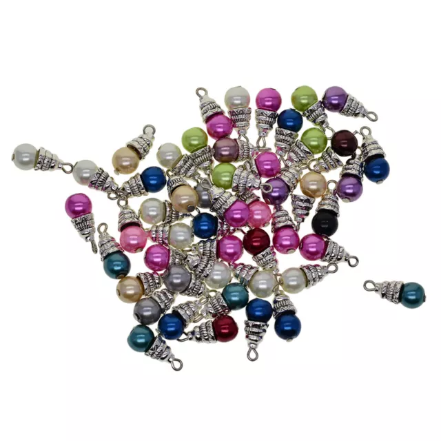 50 Stücke Glas Perle Baumeln Charms DIY Schmuck, Die Entdeckungen Ohrring