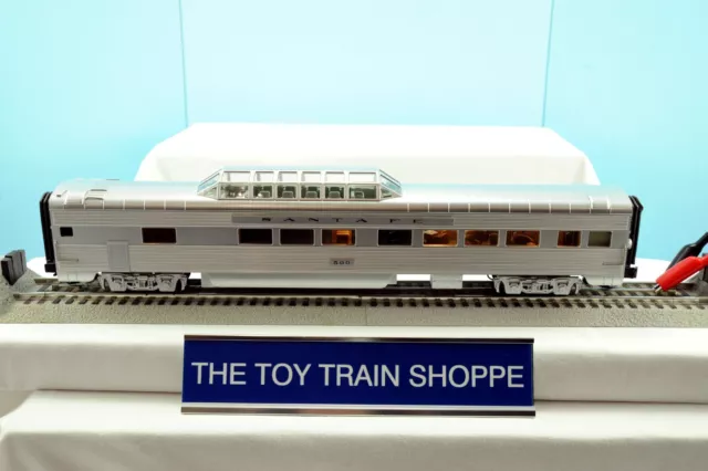 Mth Premier Santa Fe 70' Scale Streamlined Vista Dome Car. 19". Exc Cond.