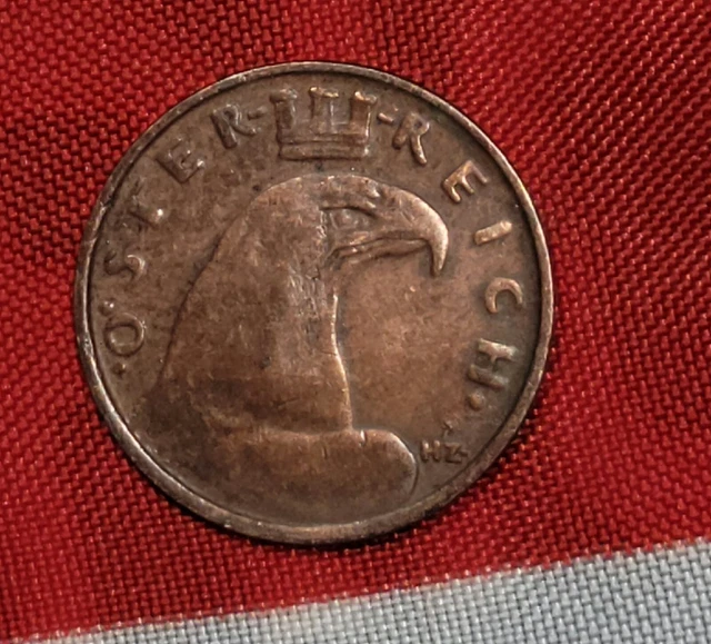 1930  🇦🇹  Austria 1 Groschen Copper coin • Great color • AU / BU Free Shipping