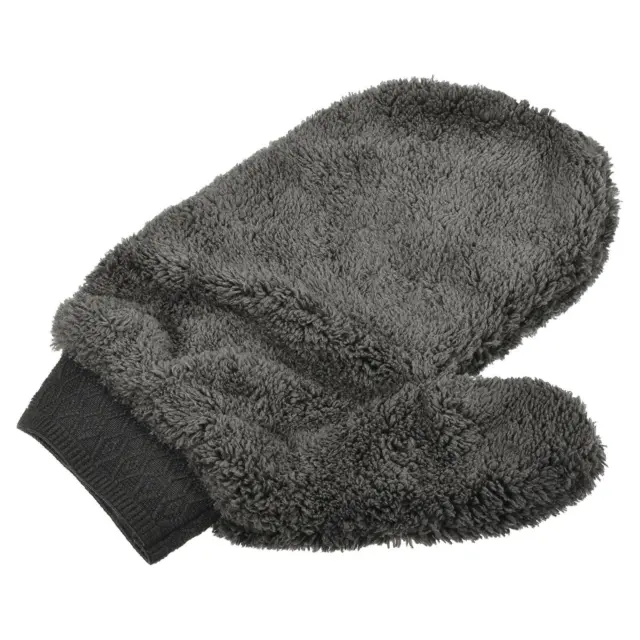 Microfiber Cleaning Glove Chenille Dusting Mitten for House, Gray