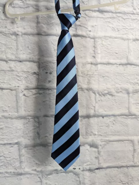 NWT The Children's Place Navy Blue Boy's Striped Adjustable Necktie Size 4-7