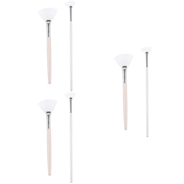 6 Pcs Bronzer-Pinsel Maskara Beauty-Fan-Pinsel Schminkapplikator Einstellen