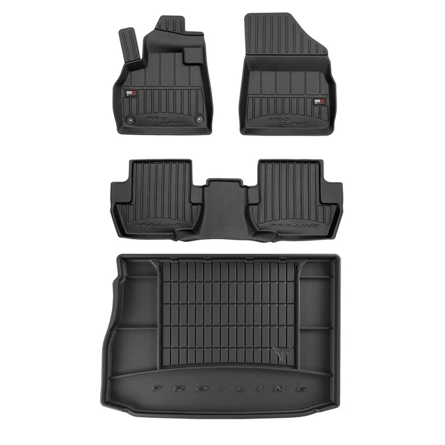 Kit Tapis de Sol et Coffre pour Citroen DS5 2011-2015 TPE Noir