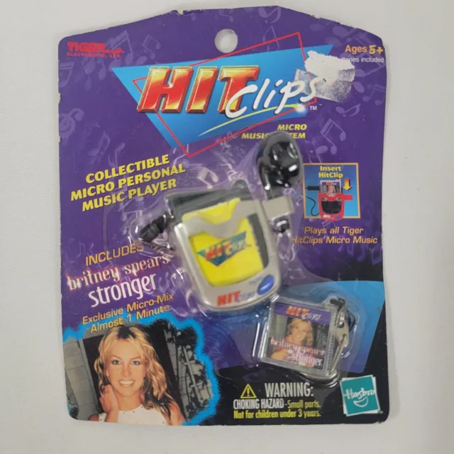 Hasbro Tiger Hit Clips Micro Personal Music Player Britney Spears STRONGER New