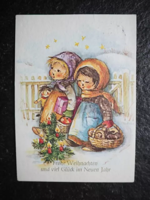 Alte AK , Singende Kinder mit Geschenken , Frohe Weihnachten ... , (J988)