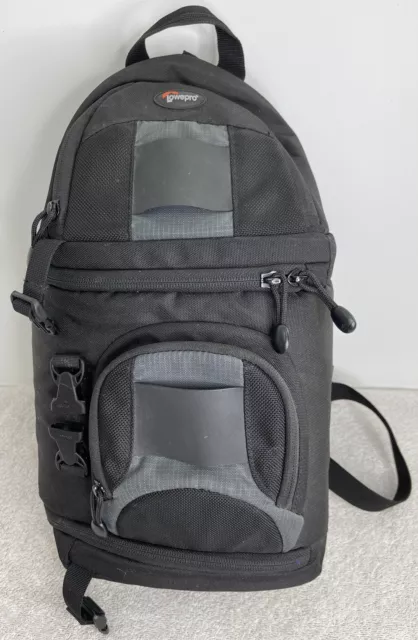 Lowepro Slingshot 100 AW Black Grey Sling Backpack Camera Bag Great Storage EUC