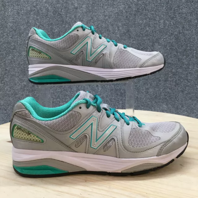 New Balance Shoes Womens 8 B Running Sneakers W154OSG2 Gray Green Fabric Lace Up