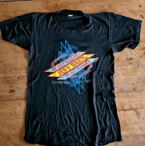 Rare Tee Shirt Vintage  Jeff Beck Terry Bozzio Tony Hymas European Tour 1990