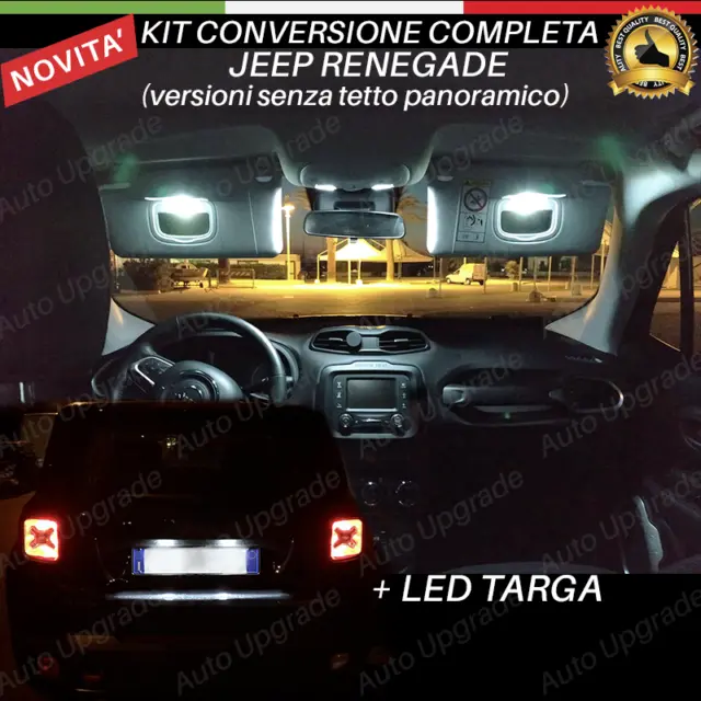 Kit Full Led Interni Per Jeep Renegade Kit Completo + Led Targa Canbus No Avaria