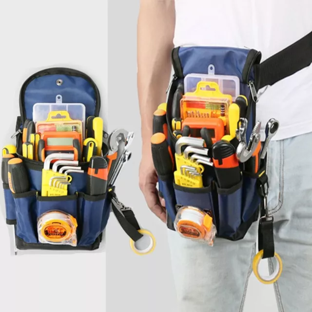 Wide Mouth Tool Waist Strap Bag Repair Tool  Storage Bag  Construction Workers