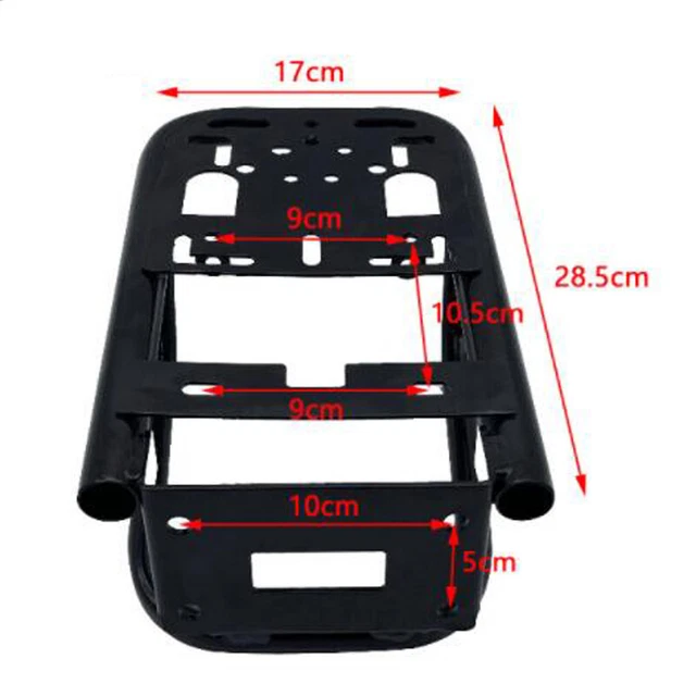 Motorcycle Luggage Rack Tail Holder Carrier Shelf Support Bracket Assembly Black