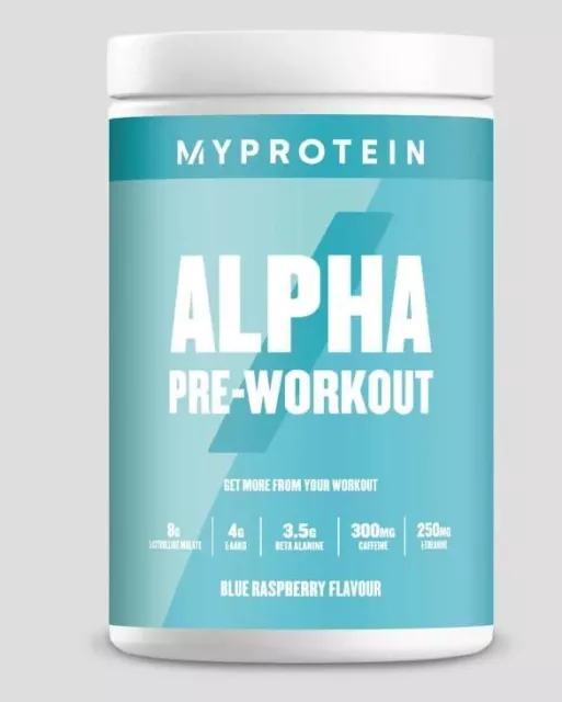 Myprotein Alpha Pre-Workout, Blue Raspberry, 600g